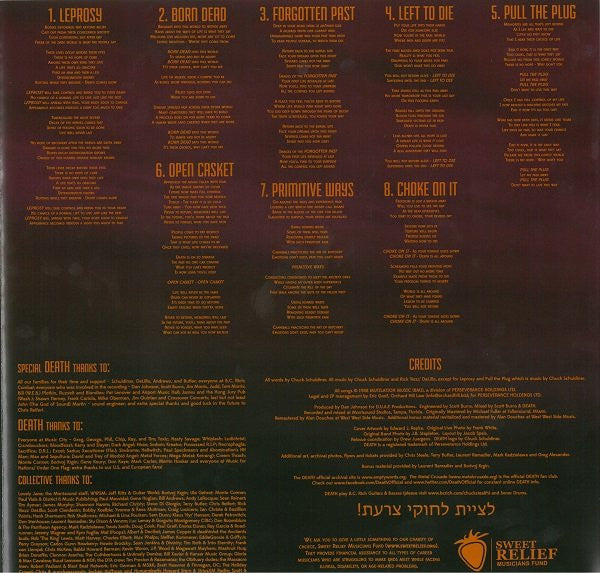 Death (2) : Leprosy (LP,Album,Reissue,Remastered)