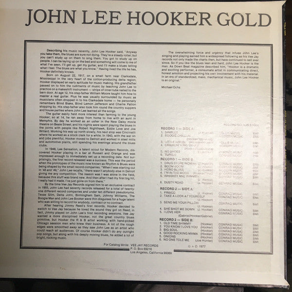 John Lee Hooker : Gold (LP,Compilation)