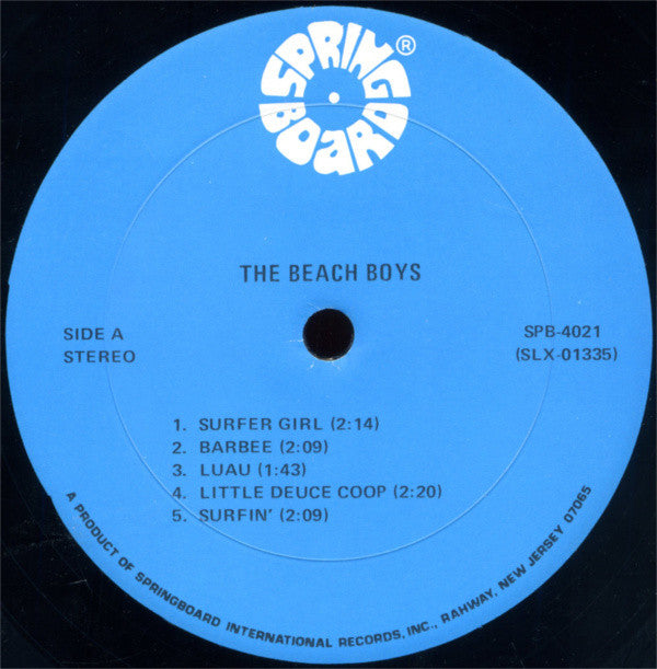 Beach Boys, The : The Beach Boys' Greatest Hits (1961-1963) (LP,Compilation,Stereo)