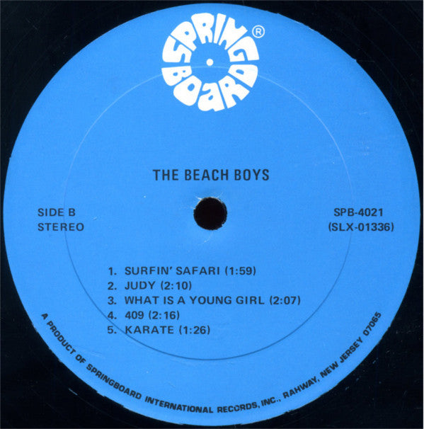 Beach Boys, The : The Beach Boys' Greatest Hits (1961-1963) (LP,Compilation,Stereo)