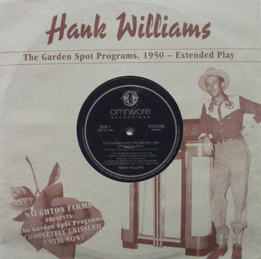 Hank Williams : The Garden Spot Programs, 1950 - Extended Play (10",33 ⅓ RPM,EP,Record Store Day,Compilation,Limited Edition)