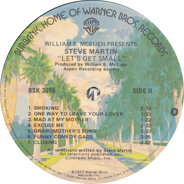 Steve Martin (2) : Let's Get Small (LP,Album)