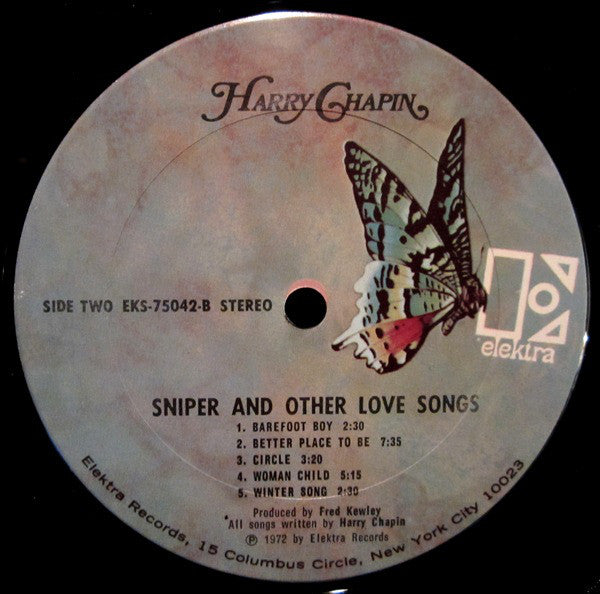 Harry Chapin : Sniper And Other Love Songs (LP,Album,Stereo)