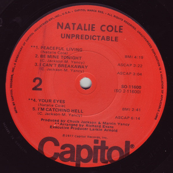 Natalie Cole : Unpredictable (LP,Album)