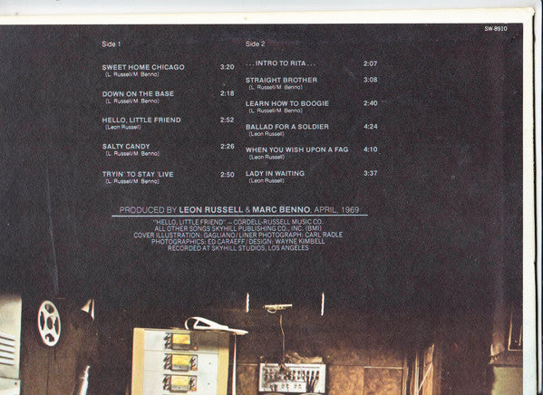 Leon Russell & Marc Benno : Asylum Choir II (LP,Album)