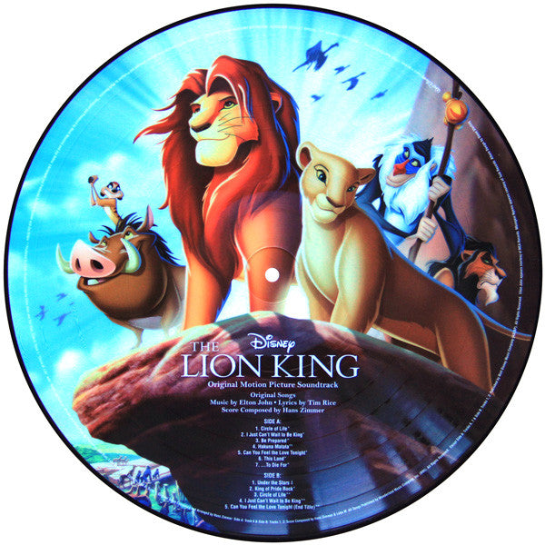 Various : The Lion King (Original Motion Picture Soundtrack) (LP,Album,Reissue,Picture Disc)