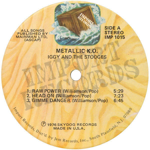 Stooges, The : Metallic 'KO (LP,Album)