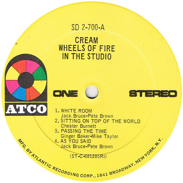 Cream (2) : Wheels Of Fire (LP,Album,Reissue)