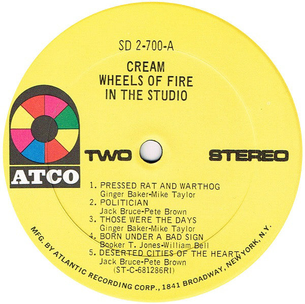 Cream (2) : Wheels Of Fire (LP,Album,Reissue)