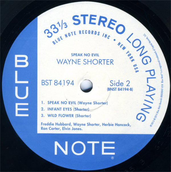 Wayne Shorter : Speak No Evil (LP,Album,Reissue,Remastered,Stereo)