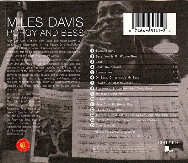 Miles Davis : Porgy And Bess (Album,Remastered,Reissue)