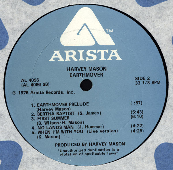 Harvey Mason : Earthmover (LP,Album)