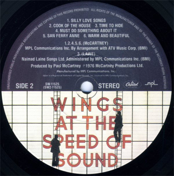 Wings (2) : At The Speed Of Sound (LP,Album,Stereo)