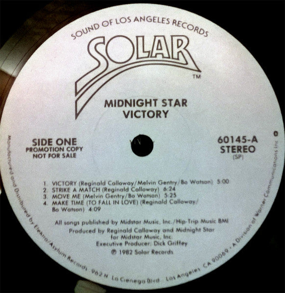 Midnight Star : Victory (LP,Album,Promo,Stereo)