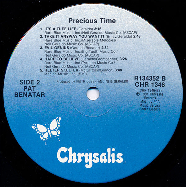 Pat Benatar : Precious Time (LP,Album,Club Edition)