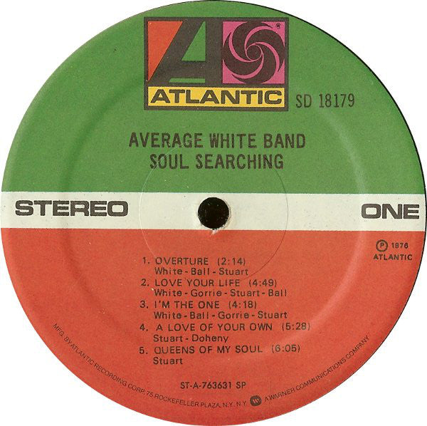 Average White Band : Soul Searching (LP,Album)