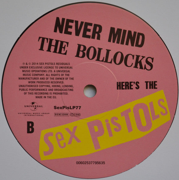 Sex Pistols : Never Mind The Bollocks, Here's The Sex Pistols (LP,Album,Reissue,Remastered,Stereo)