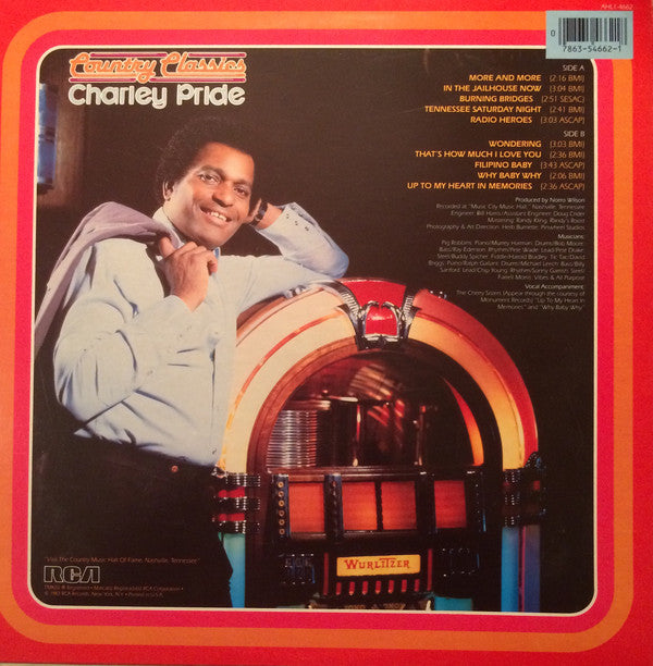 Charley Pride : Country Classics (LP,Album,Stereo)