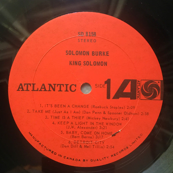Solomon Burke : King Solomon (LP,Album,Stereo)