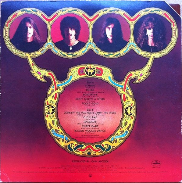 Thin Lizzy : Johnny The Fox (LP,Album,Stereo)