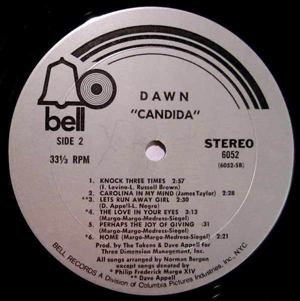 Dawn (5) : Candida (LP,Album,Stereo)