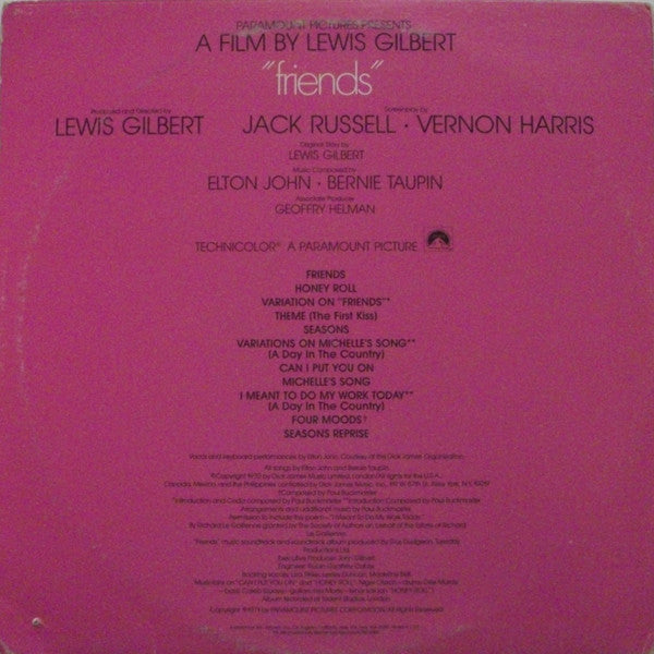 Elton John : Friends (LP,Album,Repress)