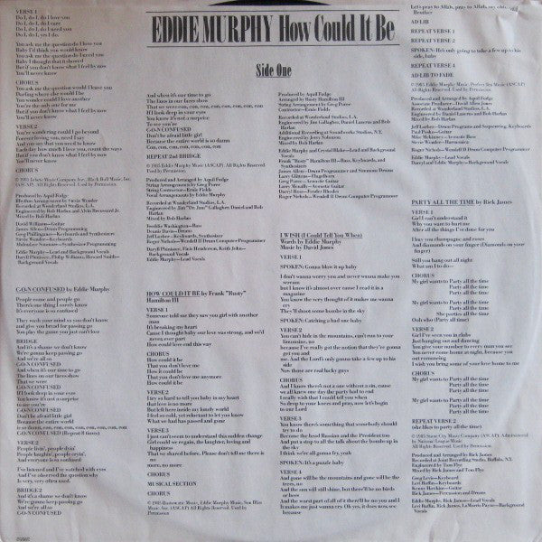 Eddie Murphy : How Could It Be (LP,Album)