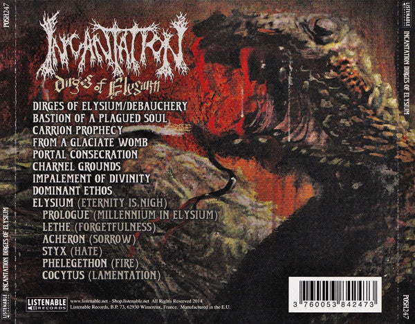 Incantation : Dirges Of Elysium (Album)