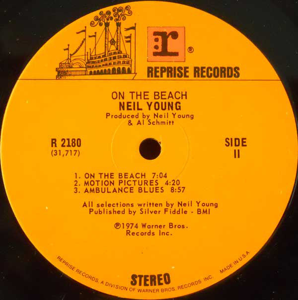 Neil Young : On The Beach (LP,Album,Stereo)