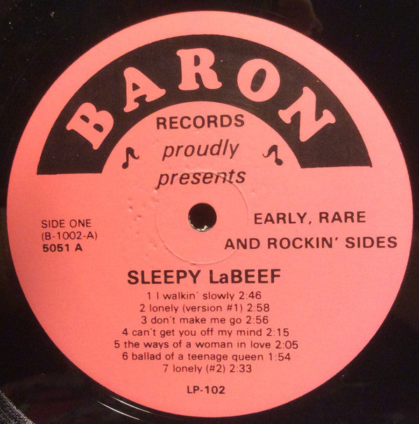 Sleepy La Beef : Early, Rare, And Rockin' Sides (LP,Compilation)