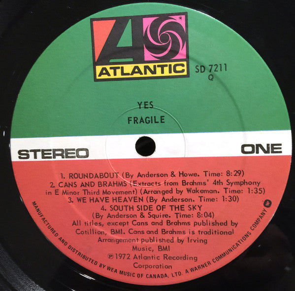 Yes : Fragile (LP,Album,Reissue)