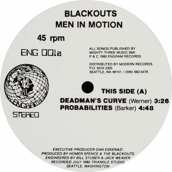 Blackouts, The : Men In Motion (12",EP)