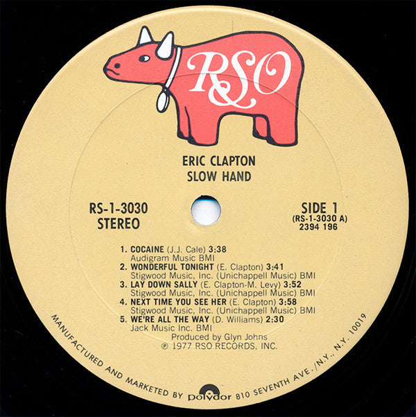 Eric Clapton : Slowhand (LP,Album)