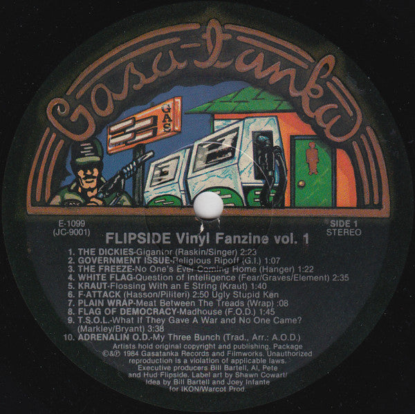 Various : Flipside Vinyl Fanzine Vol. 1 (LP,Compilation)