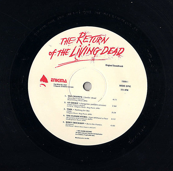 Various : The Return Of The Living Dead (Original Soundtrack) (LP,Album)