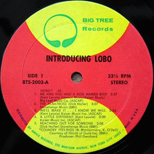 Lobo (3) : Introducing Lobo (LP,Album,Stereo)