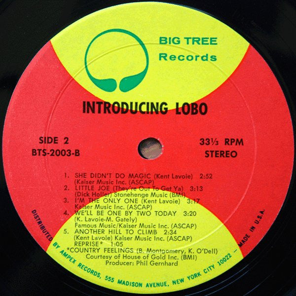 Lobo (3) : Introducing Lobo (LP,Album,Stereo)