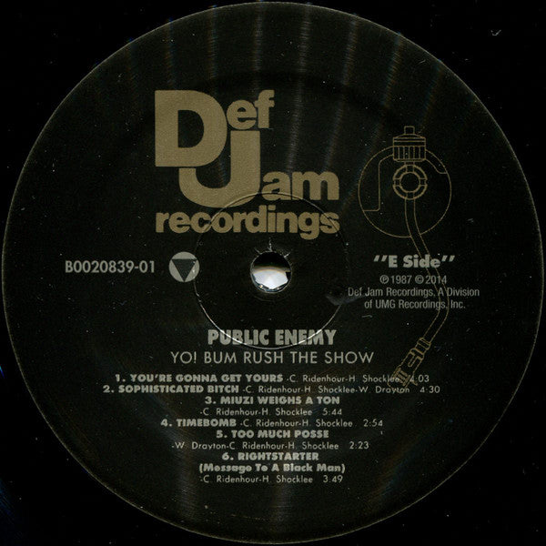 Public Enemy : Yo!  Bum Rush The Show (LP,Album,Reissue)