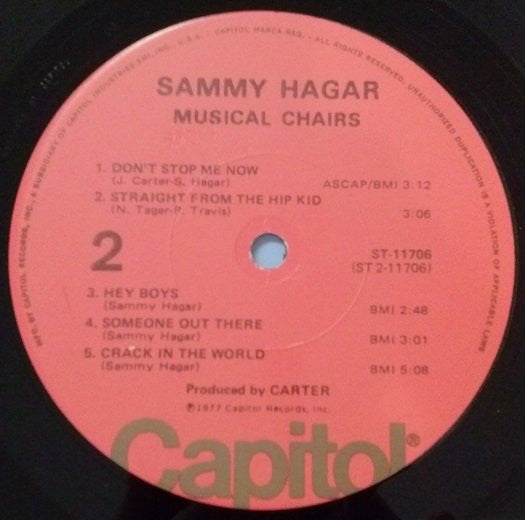 Sammy Hagar : Musical Chairs (LP,Album)
