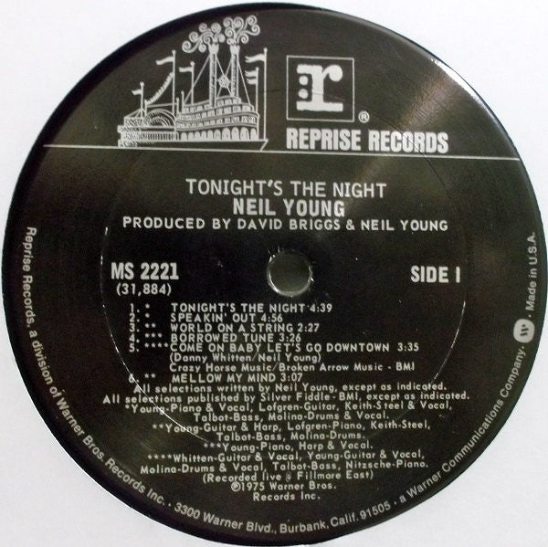 Neil Young : Tonight's The Night (LP,Album)