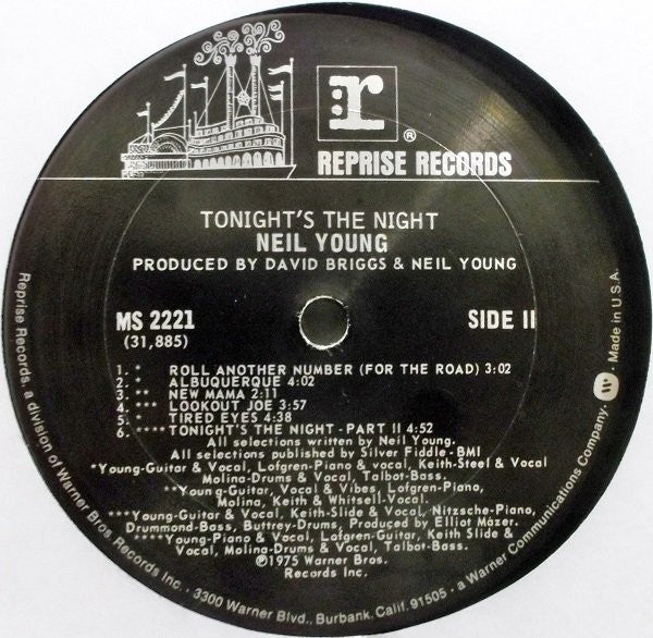 Neil Young : Tonight's The Night (LP,Album)