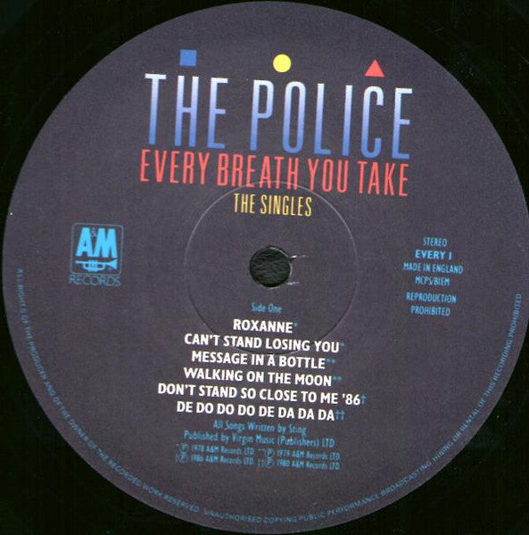 Police, The : Every Breath You Take (The Singles) (LP,Compilation,Stereo)