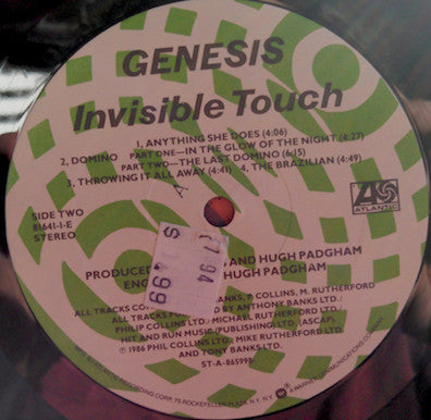 Genesis : Invisible Touch (LP,Album)