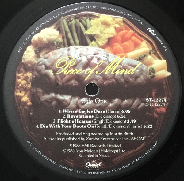 Iron Maiden : Piece Of Mind (LP,Album)