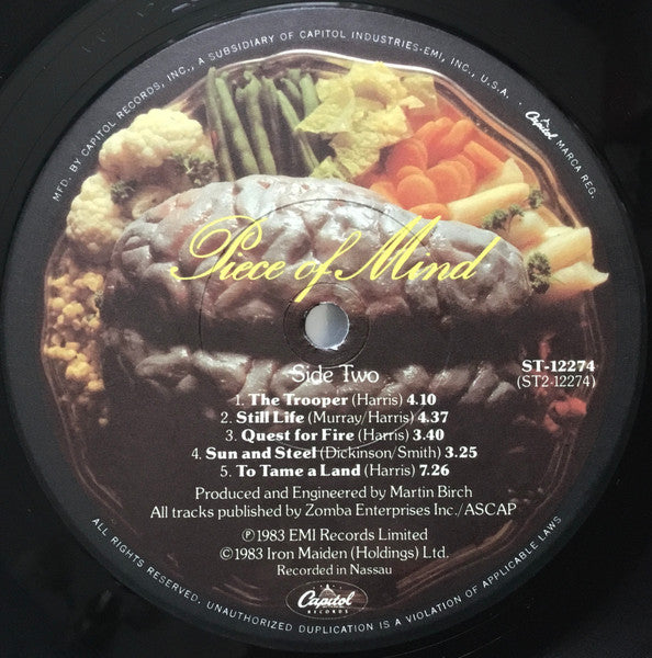 Iron Maiden : Piece Of Mind (LP,Album)