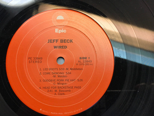 Jeff Beck : Wired (LP,Album)