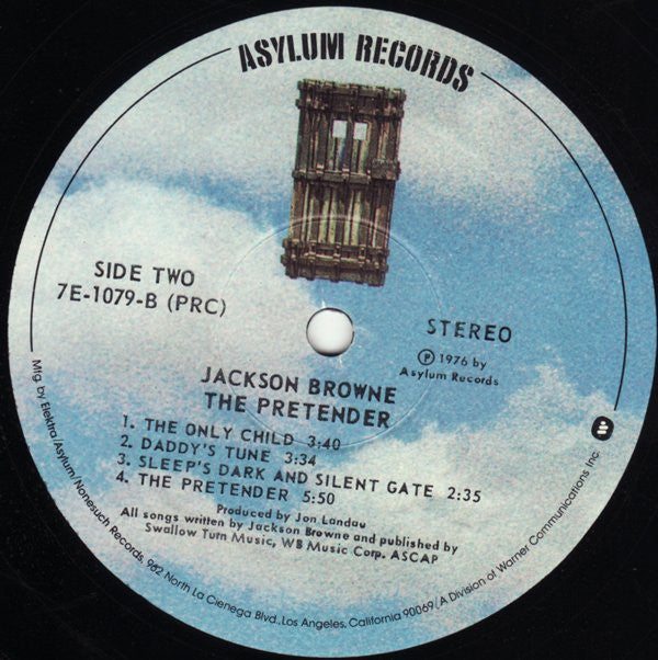 Jackson Browne : The Pretender (LP,Album,Stereo)