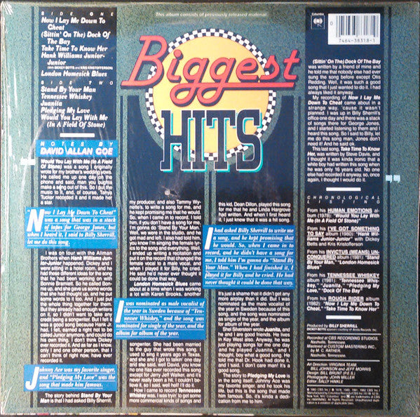 David Allan Coe : Biggest Hits (LP,Compilation)