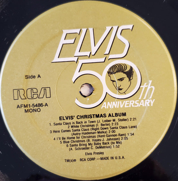 Elvis Presley : Elvis' Christmas Album (LP,Album,Mono,Reissue,Remastered)