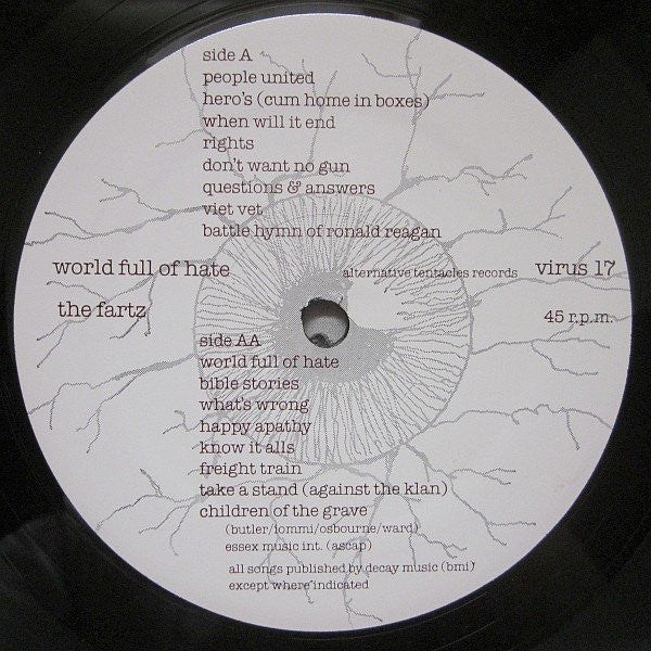 Fartz, The : World Full Of Hate... (12",45 RPM,Album,EP)